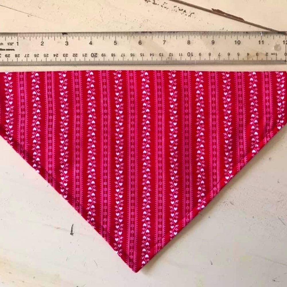 Dog Scarf from red heart fabric